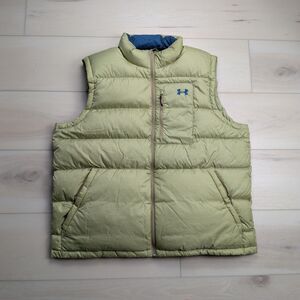 Under Armour UA Storm 700 Down Puffer Vest Mens 3XL Green Coldgear Infared